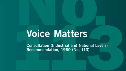 Cover image of the ILO Guide "Voice Matters"