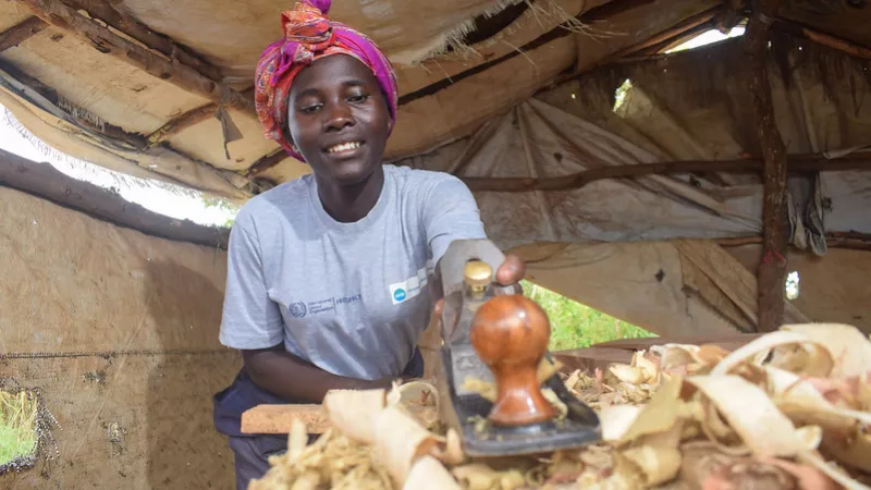 woman woodworker